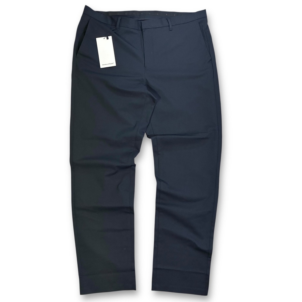 NWT Ministry‎ of Supply Mens Kinetic Pant Navy Blue Stretch Men's 40x34